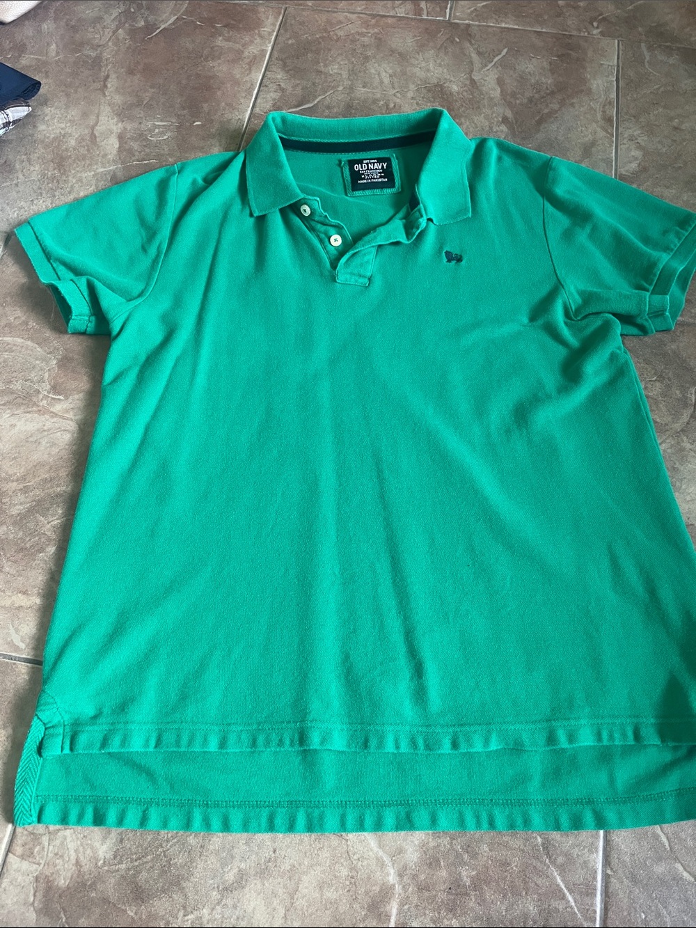Old Navy Men's Polo Shirt - Teal Green